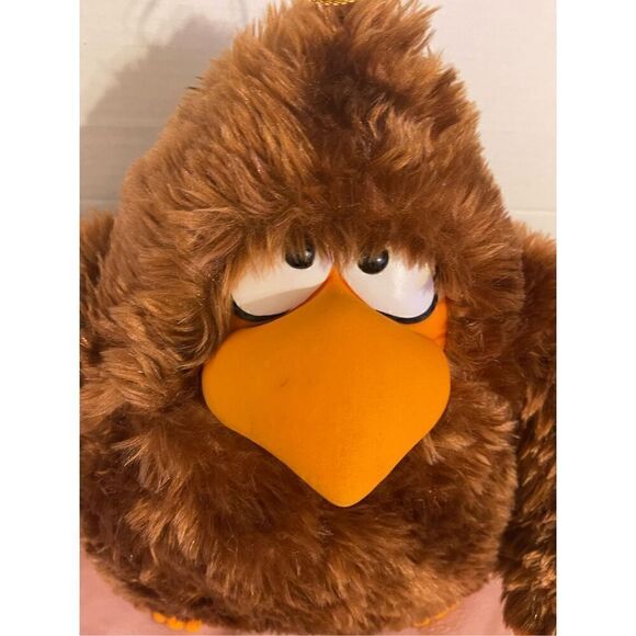 Vintage ‘81 Large 18” Worry Bird with smoke pipe Plush Angry Birds Stuffed anima - Picture 5 of 14